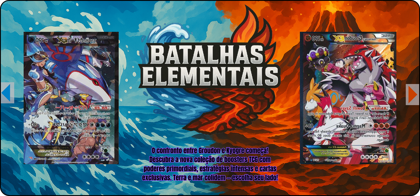 Banner promocional Batalhas Elementais